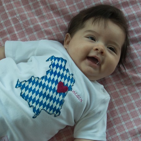 T-Shirt mit Bayernkarte